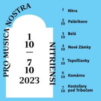 PRO MUSICA NOSTRA NITRIENSI 2023