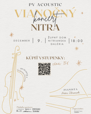 Klavírno-husľový vianočný koncert v Nitre: Victoria Linnen a Peter Zbranek