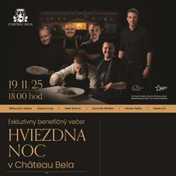 Hviezdna noc v Château Bela