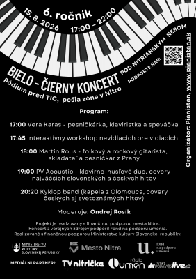 Bielo-čierny koncert pod nitrianskym nebom